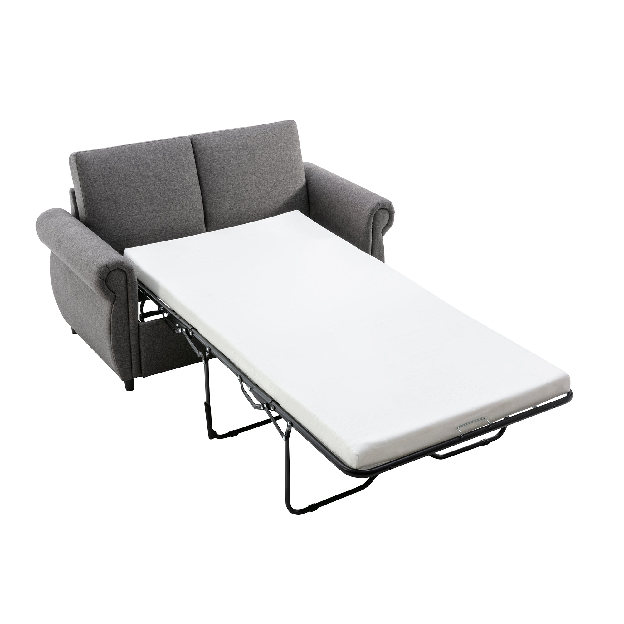 Orisfur Pull Out Sofa Bed Loveseat Sleeper with Twin Size Memory Mattress for Living Room Spaces - Atlantic Fine Furniture Inc