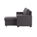 Orisfur. 83" Pull Out Sleeper Sofa Reversible L-Shape 3 Seat Sectional Couch with Storage Chaise for Living Room Furniture Set - Atlantic Fine Furniture Inc
