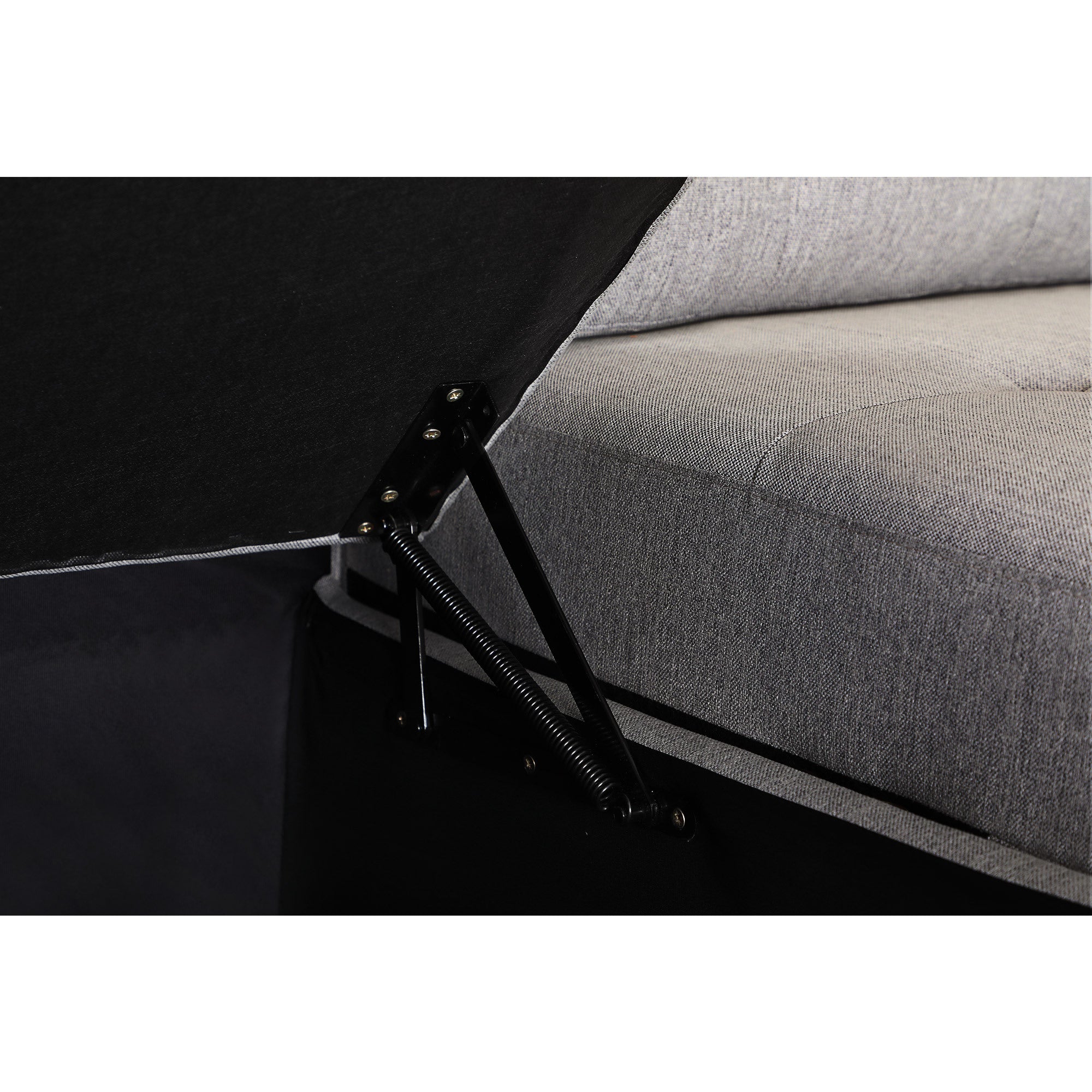 Upholstery Sleeper Sectional Sofa dark gray - Atlantic Fine Furniture Inc
