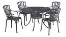 Grenada - 5 Piece Metal Outdoor Dining Set - Gray - 29" - Atlantic Fine Furniture Inc