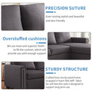 Orisfur. 83" Pull Out Sleeper Sofa Reversible L-Shape 3 Seat Sectional Couch with Storage Chaise for Living Room Furniture Set - Atlantic Fine Furniture Inc