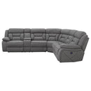 Higgins - Four-Piece Upholstered Power Sectional - Atlantic Fine Furniture Inc
