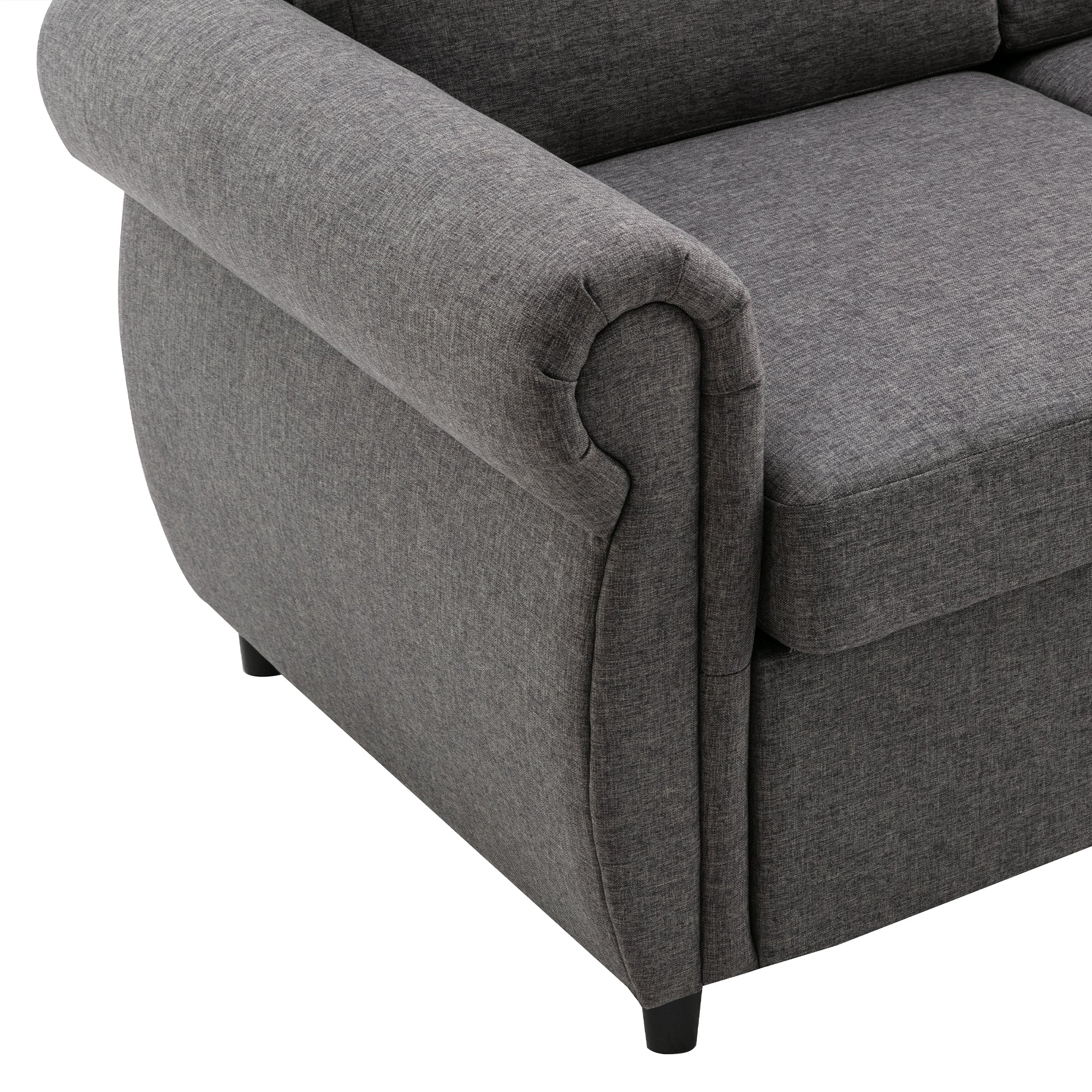Orisfur Pull Out Sofa Bed Loveseat Sleeper with Twin Size Memory Mattress for Living Room Spaces - Atlantic Fine Furniture Inc