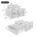 Orisfur. 48" Convertible Sleeper Sofa Bed, Multi-Functional Adjustable Single Bed Chair  with USB Port and 2 Pillows for Small Space - Atlantic Fine Furniture Inc