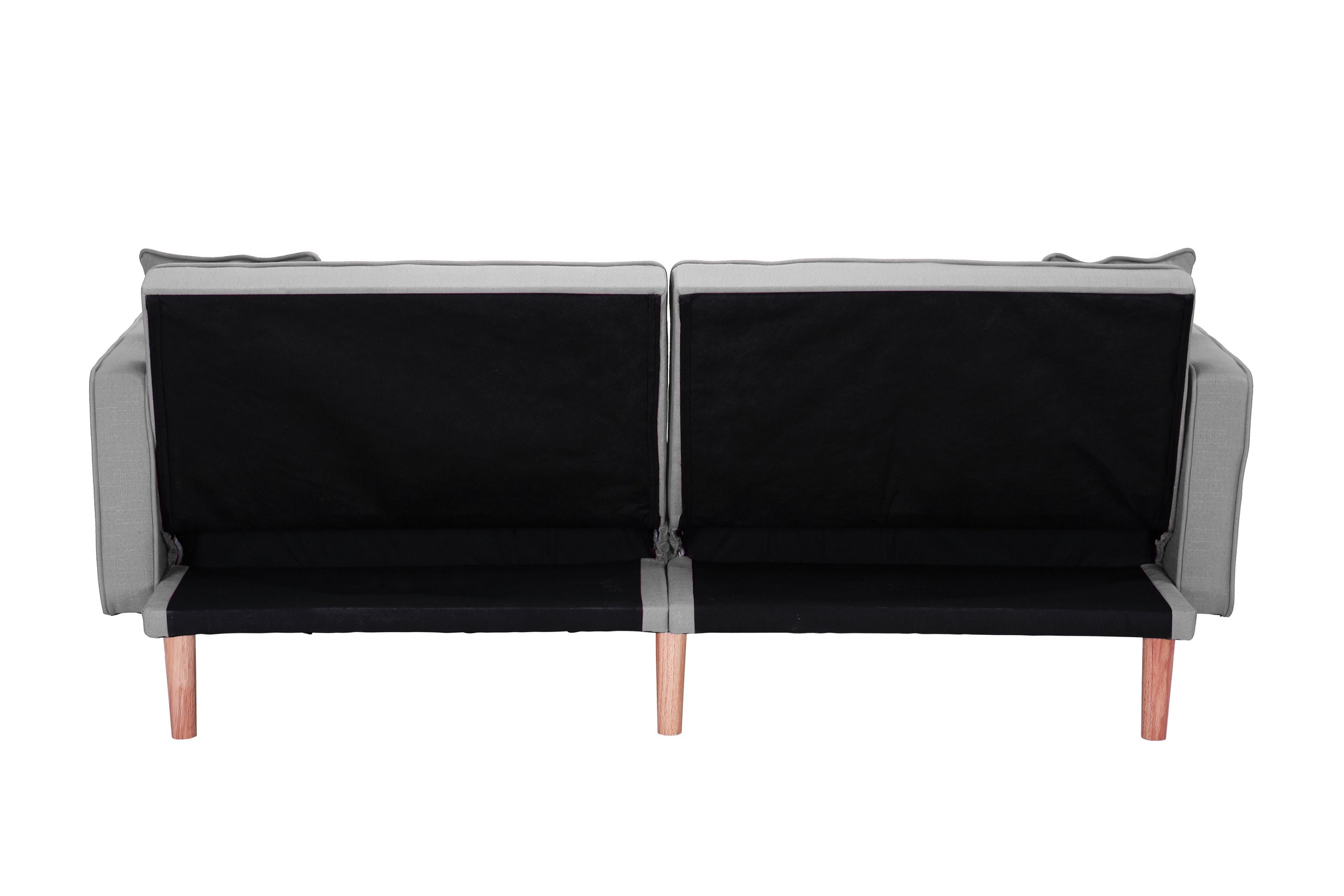 FUTON SLEEPER SOFA WITH 2 PILLOWS LIGHT GREY FABRIC(W223S00032、W223S00583、W223S01339 ) - Atlantic Fine Furniture Inc