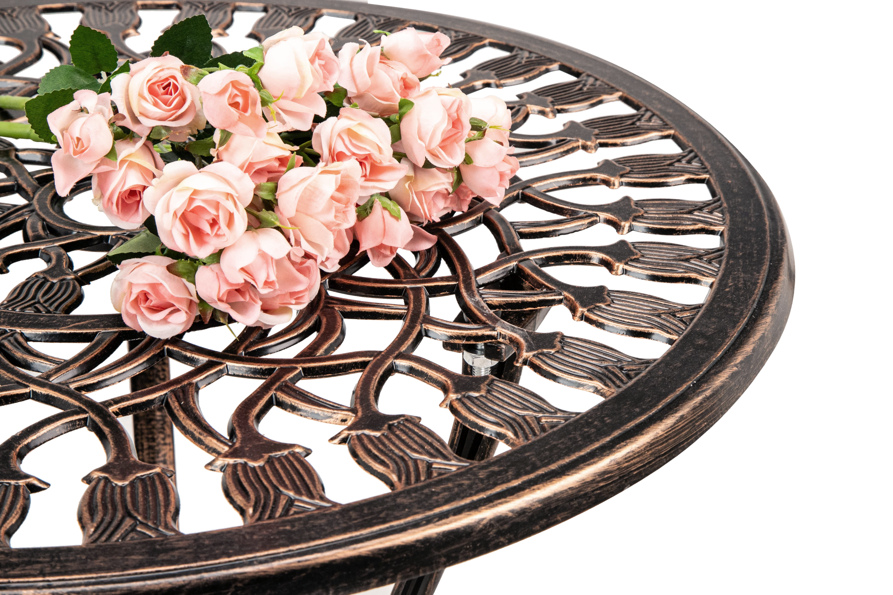 CAST ALUMINUM BISTRO TULIP SET - Atlantic Fine Furniture Inc
