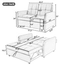 Orisfur. 51" Convertible Sleeper Bed, Adjustable Oversized Armchair  with Dual USB Ports for Small Space - Atlantic Fine Furniture Inc