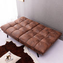 Convertible Memory Foam Futon Couch Bed, Modern Folding Sleeper Sofa-SF267PUCH - Atlantic Fine Furniture Inc