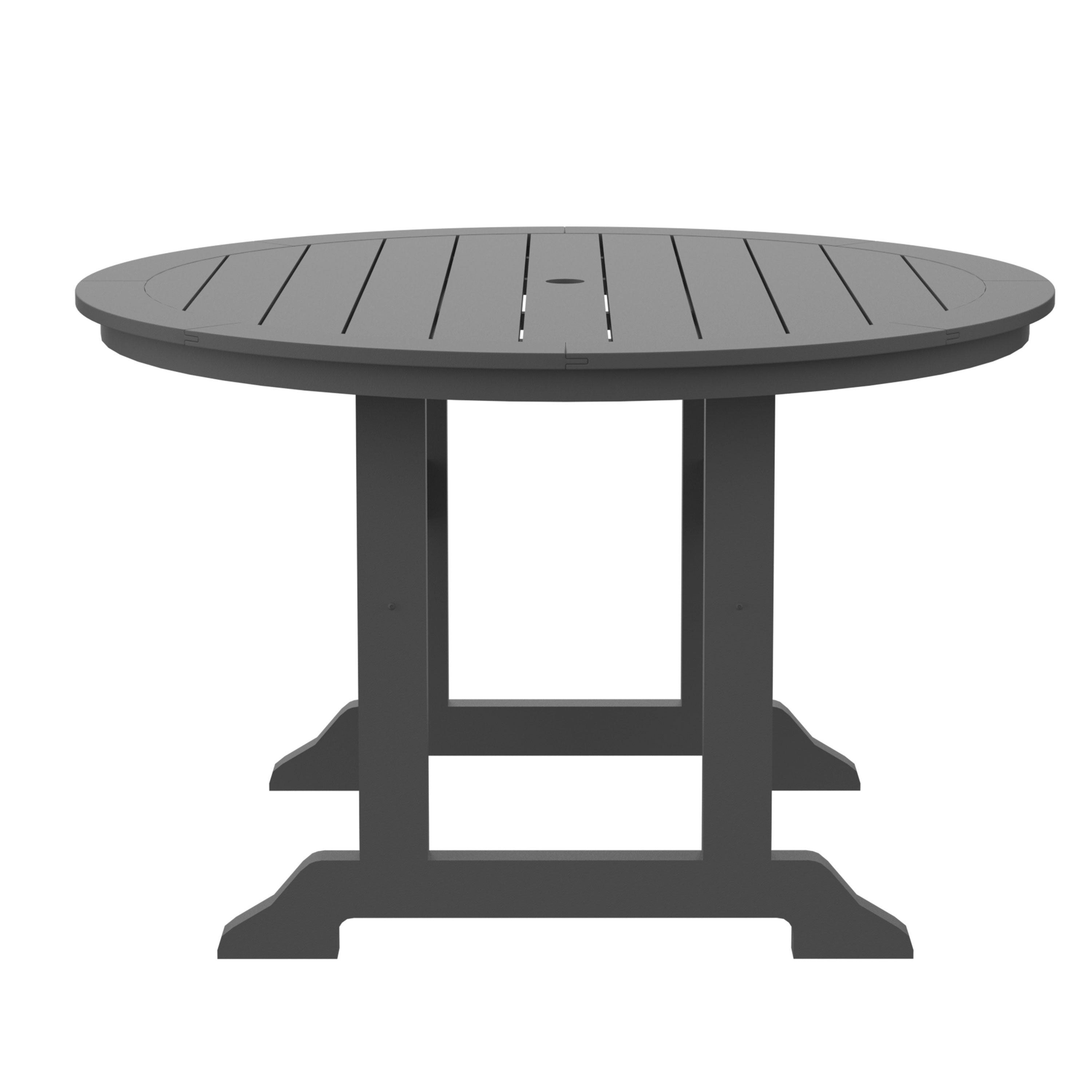HDPE Bar Table, Dining Table, Patio Bar Set ,Counter Height Table For Outdoor, Gray - Atlantic Fine Furniture Inc