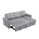 Orisfur. 83" Pull Out Sleeper Sofa Reversible L-Shape 3 Seat Sectional Couch with Storage for Living Room Furniture Set - Atlantic Fine Furniture Inc