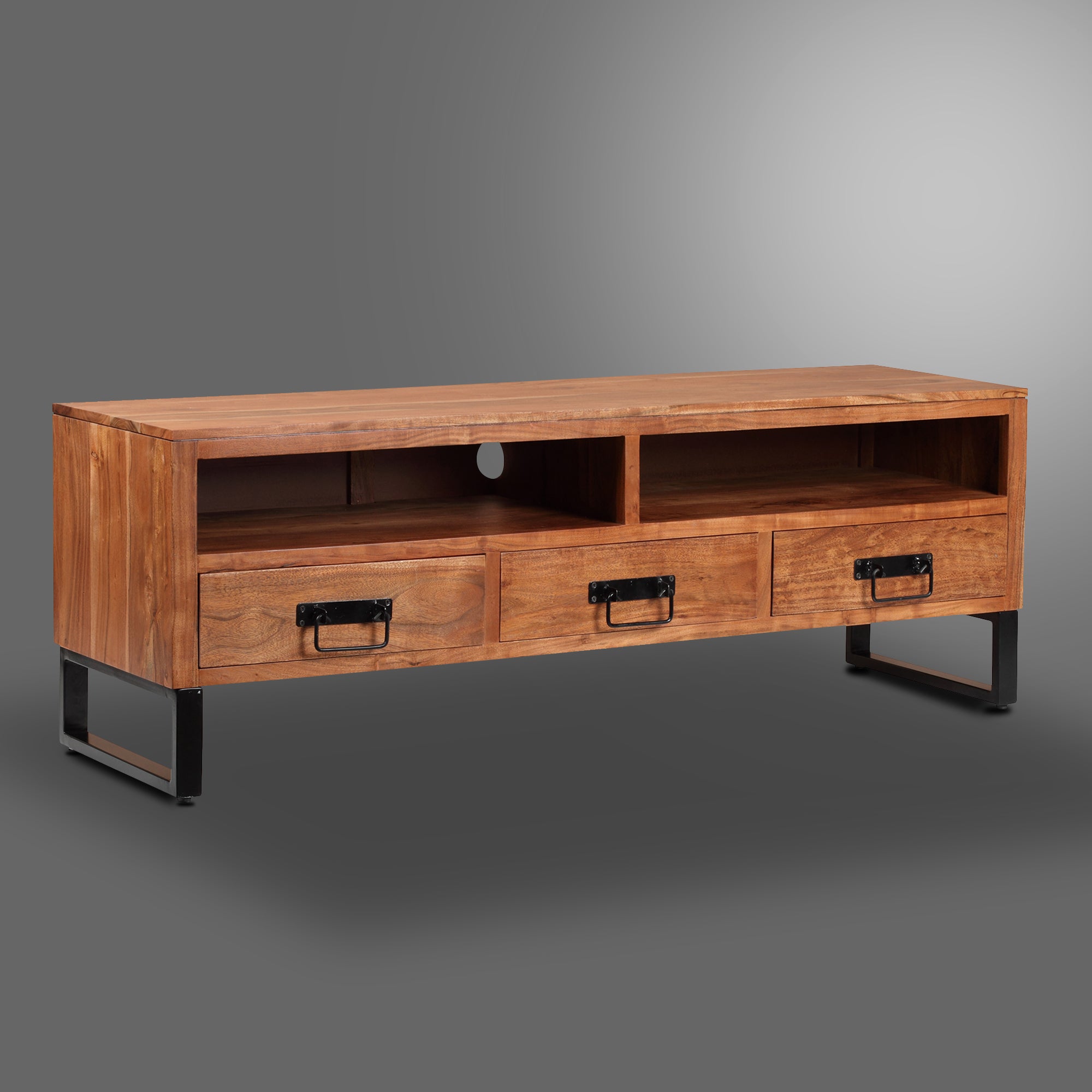 Solid Wood TV Stand for TVs up to 65" - Atlantic Fine Furniture Inc