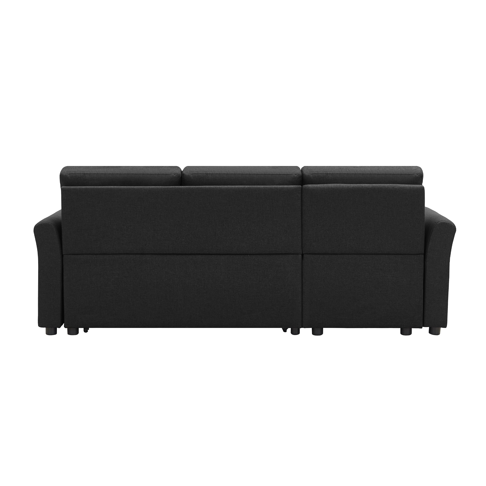 Orisfur. 83" Pull Out Sleeper Sofa Reversible L-Shape 3 Seat Sectional Couch with Storage for Living Room Furniture Set - Atlantic Fine Furniture Inc