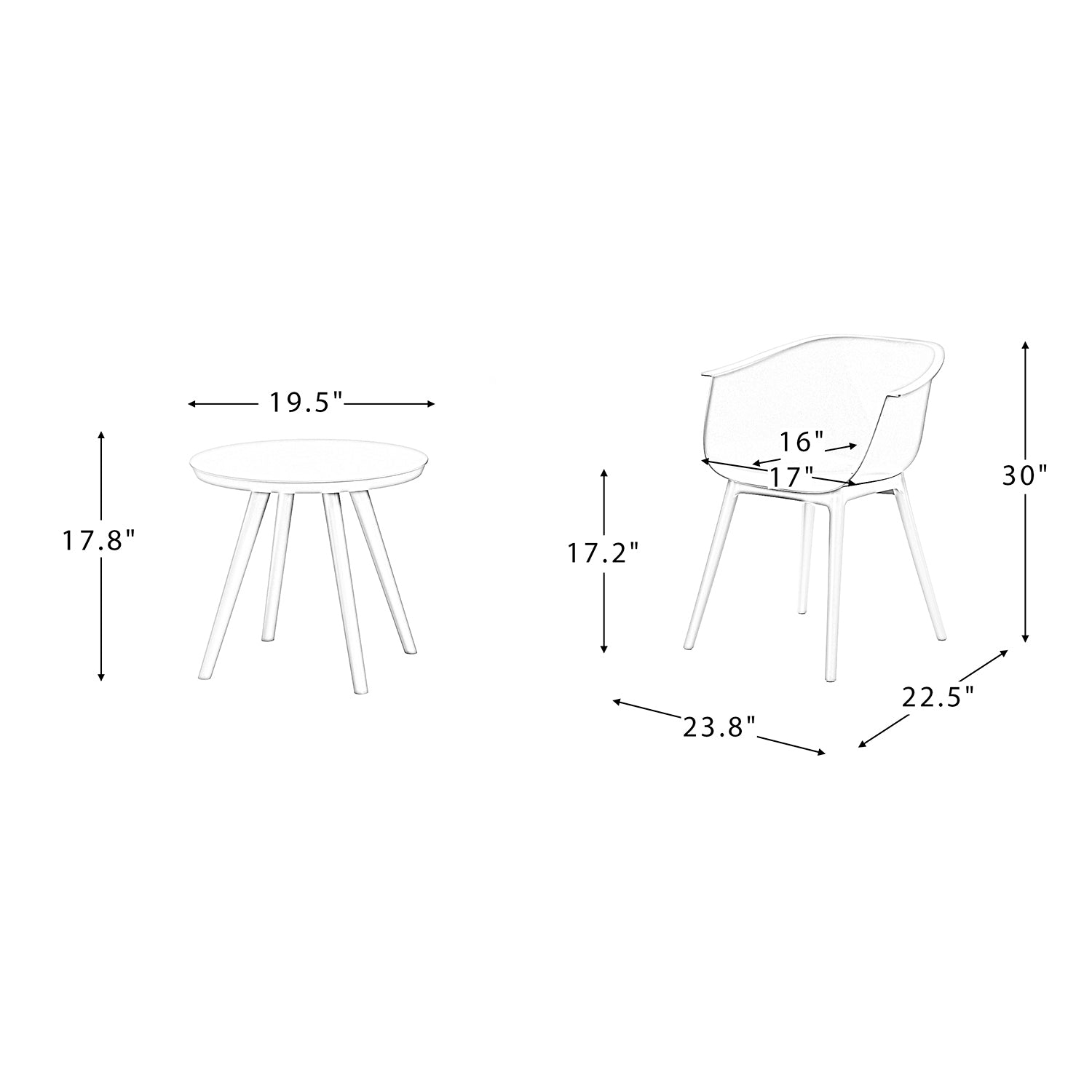 Parnasia 3-piece Conversation Set Patio Seating Group - Atlantic Fine Furniture Inc