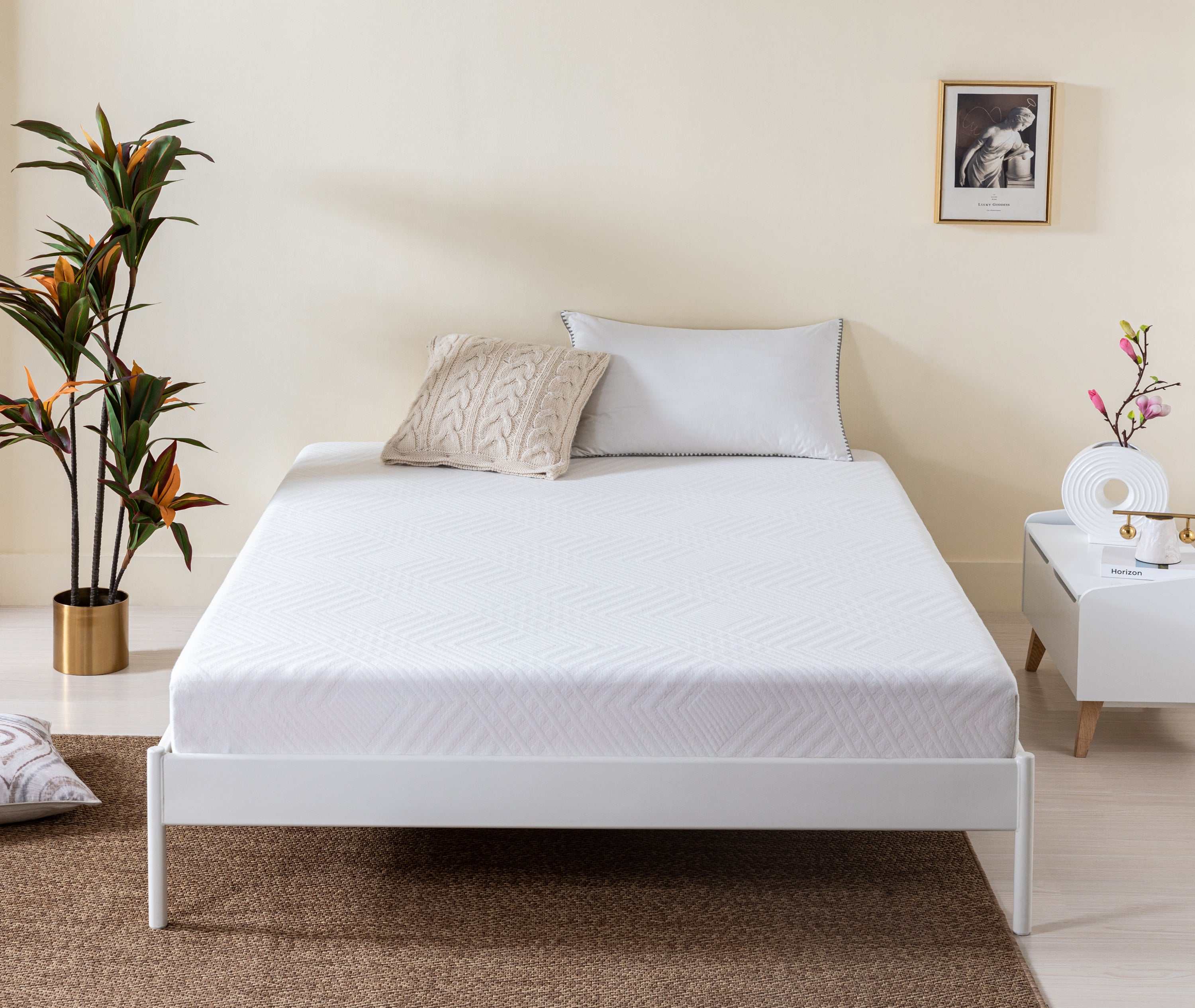 Green Tea Infused Memory Foam Twin Mattress, 8 inch Gel Memory Foam Mattress for a Cool Sleep, Bed in a Box - Atlantic Fine Furniture Inc