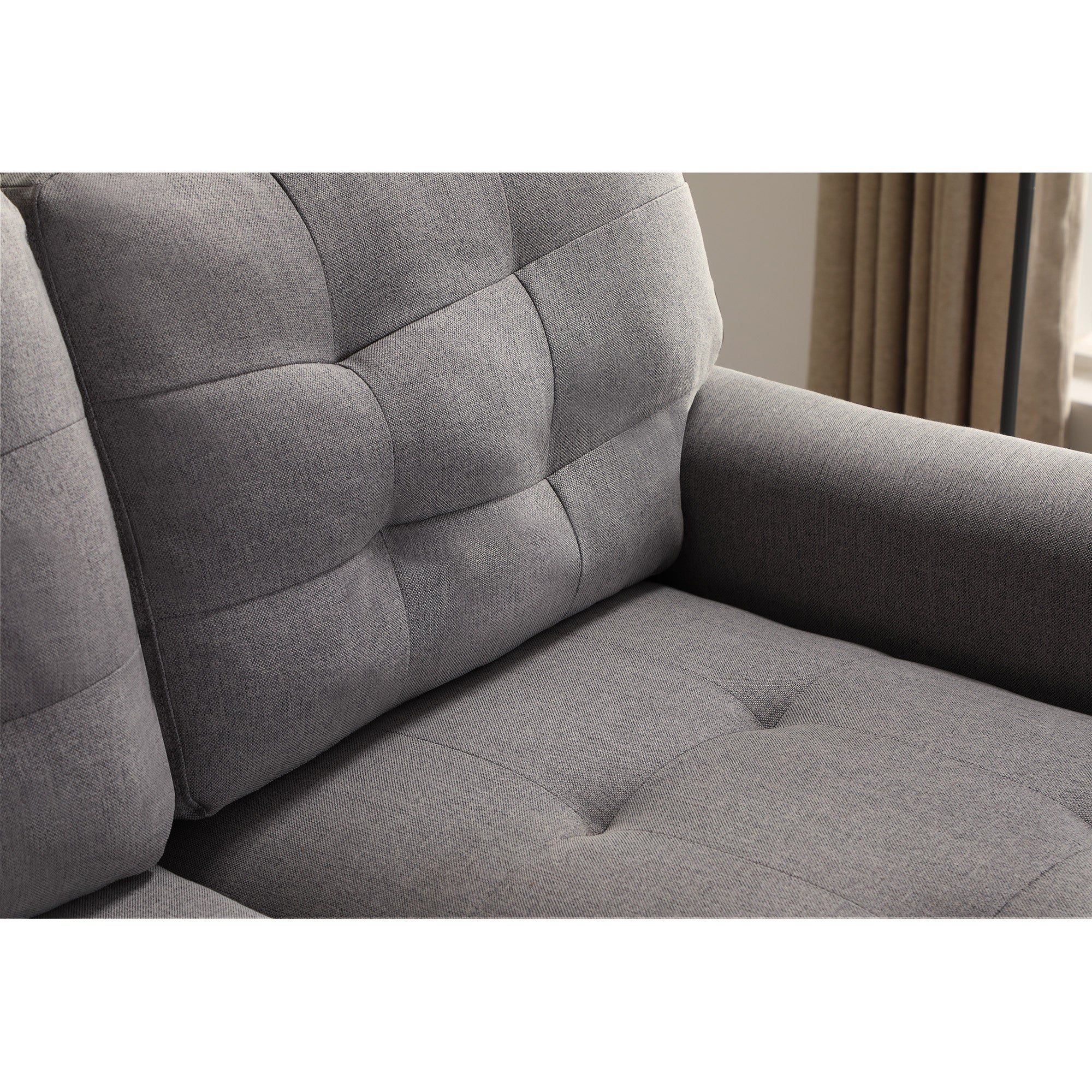 Upholstery Sleeper Sectional Sofa dark gray - Atlantic Fine Furniture Inc