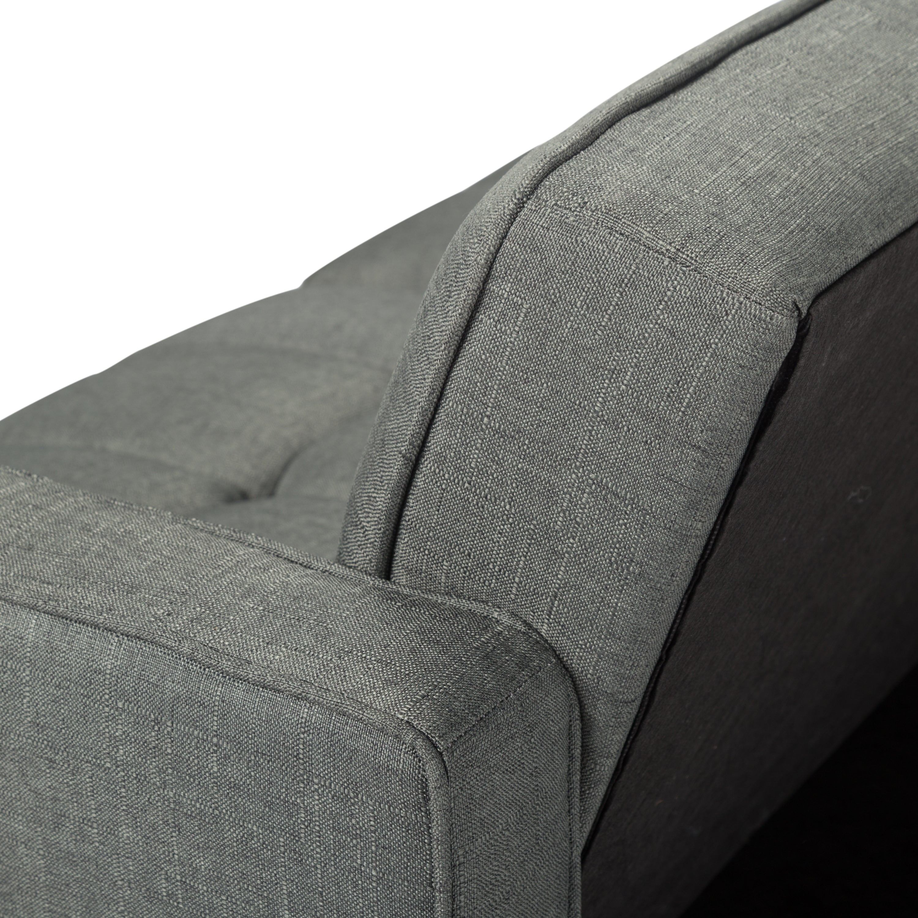 FUTON SLEEPER SOFA WITH 2 PILLOWS Dark gray FABRIC(same as W223S01338、W223S00991。Size difference, See Details in page.) - Atlantic Fine Furniture Inc