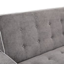 Orisfur. 66" Convertible Sleeper Bed, Adjustable Loveseat Couch with Dual USB Ports for Living Room Space - Atlantic Fine Furniture Inc