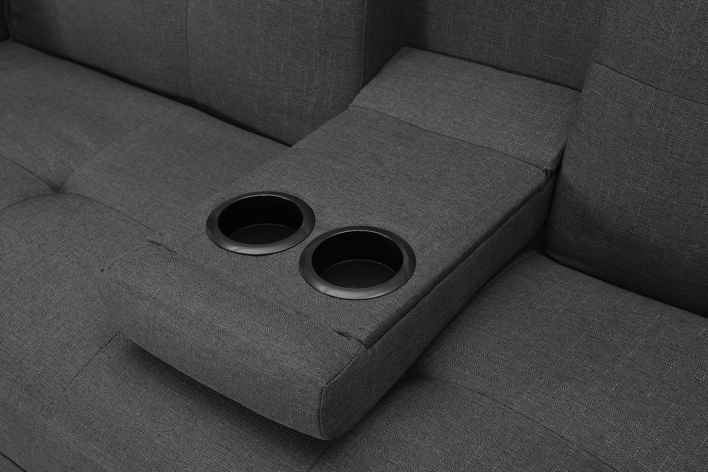 SLEEPER SOFA DARK GREY(same as W22339668。Size difference, See Details in page.) - Atlantic Fine Furniture Inc