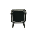 House - Beatrice Chair (Set of 2) - Two Tone Gray Fabric & Charcoal Finish - Atlantic Fine Furniture Inc