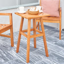 Olina Honey Fish Bone Eucalyptus Wooden Outdoor Side Table - Atlantic Fine Furniture Inc