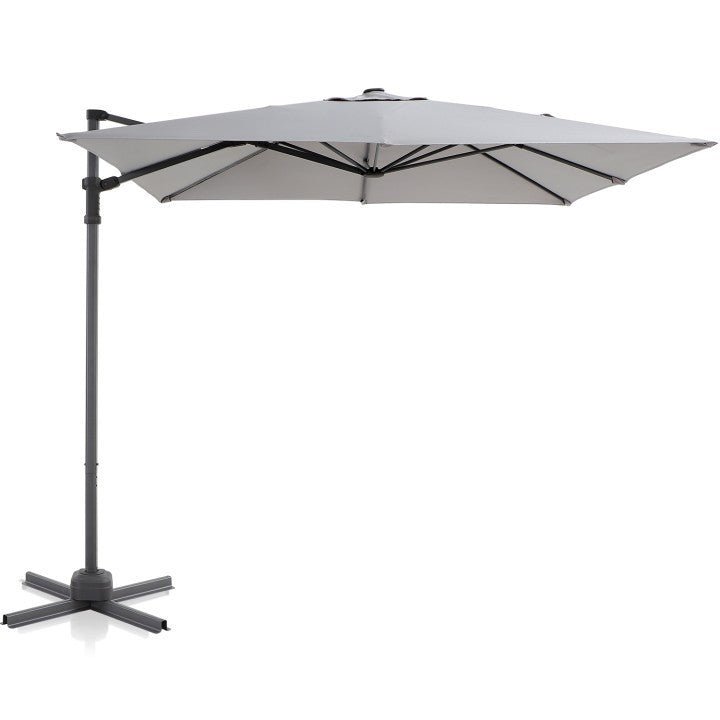 LAUSAINT HOME 8 Ft Patio Umbrella,Outdoor Cantilever Offset Umbrella with Crank & Cross Base & 360-Degree Rotation Device,Square 95% UV Protection Sun Umbrella for Backyard Poolside Garden Deck (Dark - Atlantic Fine Furniture Inc