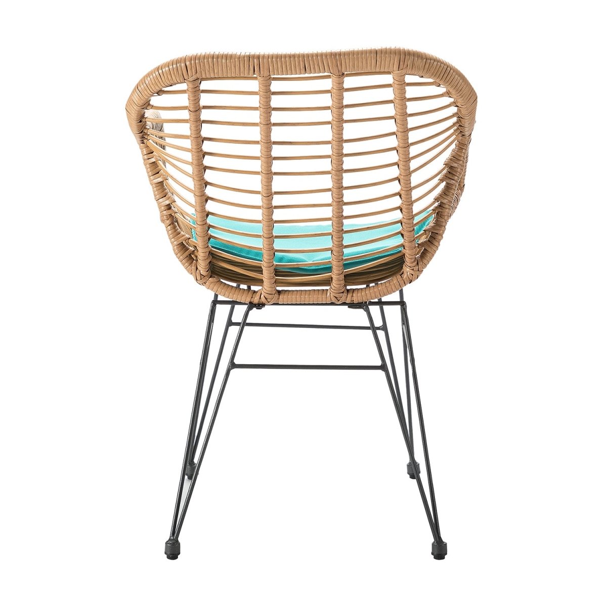Liriope Outdoor Patio Bistro Set 3 Piece Rattan Seating Group with Cushions - Atlantic Fine Furniture Inc