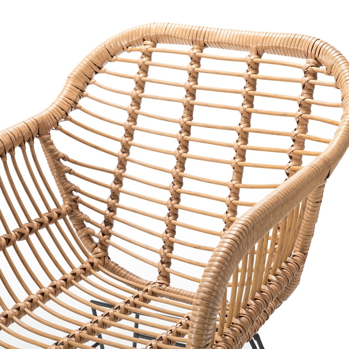 Liriope Outdoor Patio Bistro Set 3 Piece Rattan Seating Group with Cushions - Atlantic Fine Furniture Inc