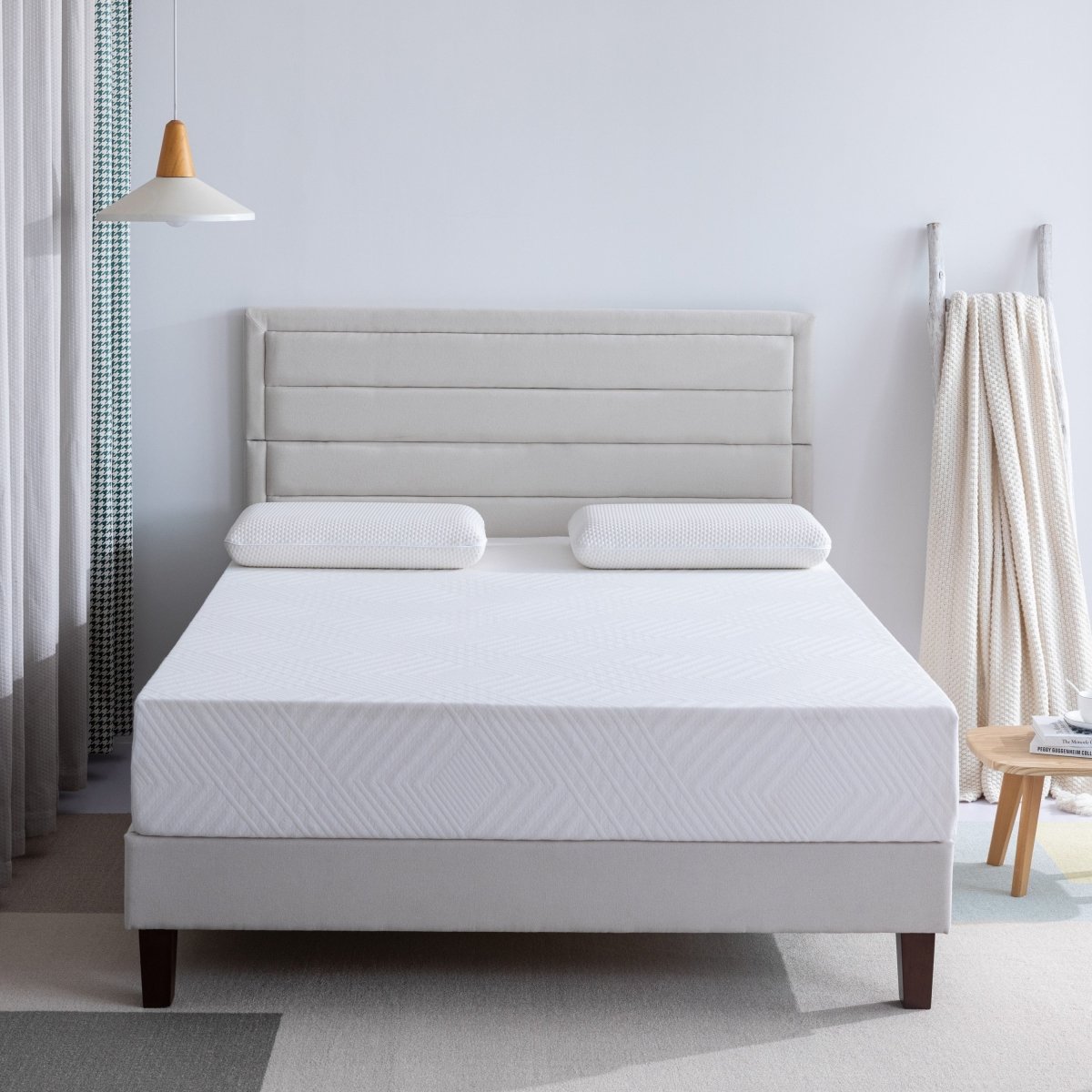 Memory Foam King Mattress, 10 inch Gel Memory Foam Mattress for a Cool Sleep, Bed in a Box, Green Tea Infused, CertiPUR-US Certified, Made in USA - Atlantic Fine Furniture Inc