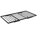 Full Size Metal Daybed with Twin Size Adjustable Trundle, Portable Folding Trundle, Black(OLD SKU:MF293736AAB)