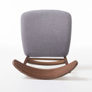 Modern Dining Chair With Upholstered Seat And Wood Frame