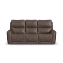 Carter - Power Reclining Sofa With Console & Power Headrests & Lumbar - Cappuccino