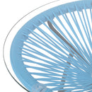 Nusa - Modern Rattan Side Table With Tempered Glass Top