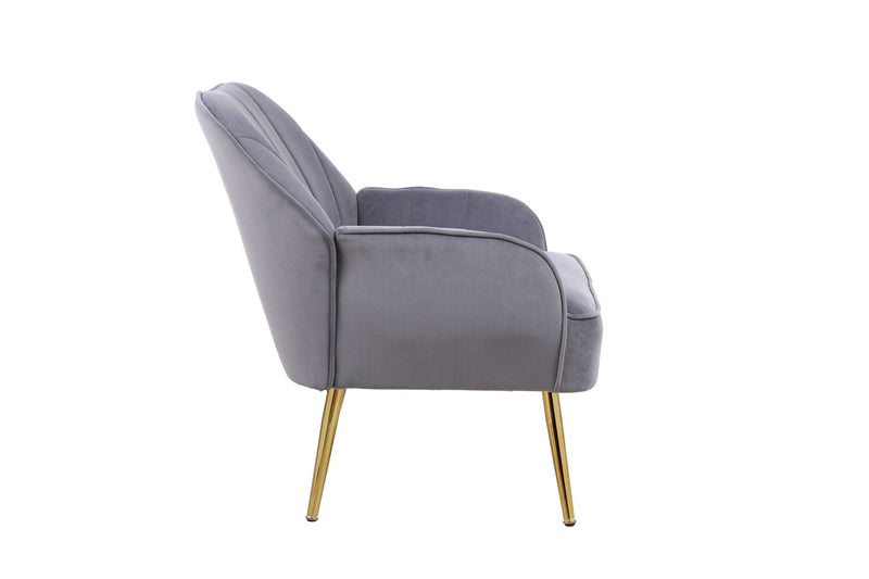 Modern Mid-Century Chair Linen Sherpa Armchair For Living Room Bedroom Office