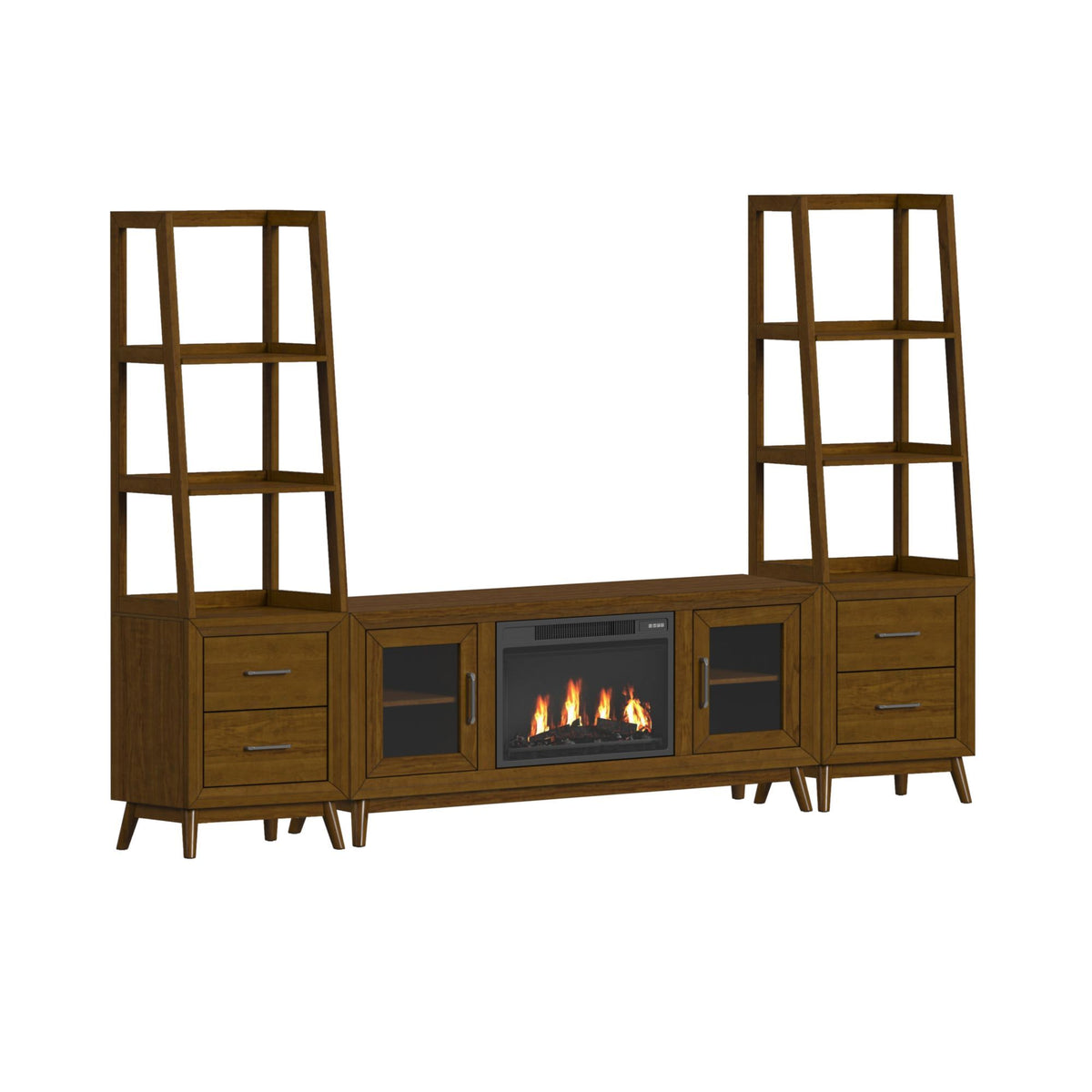 Santa Barbara Entertainment Unit in Dark Brown by Elements International, view 2