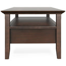 Acadian - Coffee Table With Drawer - Brown