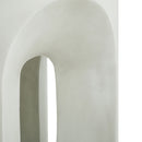 Outdoor Round Top Side Table / End Table, Living Room Accent Table - Antique White