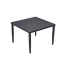 Outdoor Patio Dining Table With Tapered Feet & Umbrella Hole