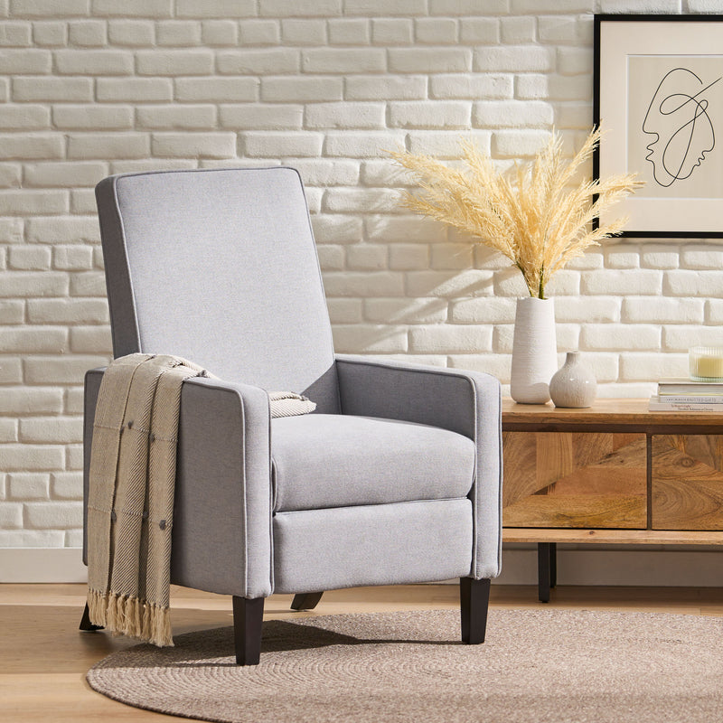 Minimalist Design Fabric Push Back Chair