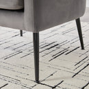 Open Back Accent Chair, Round Sofa Lounge Armchair