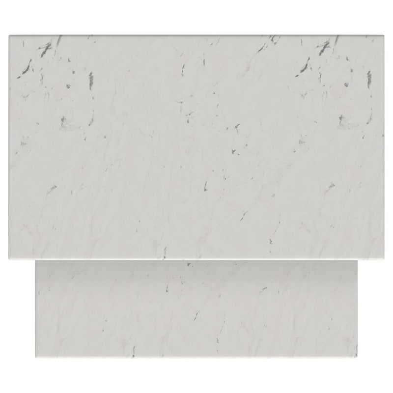 Ebby - 2 Piece Genuine Marble Top Nesting Coffee Tables - White