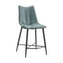 Riko - Counter Height Side Chair (Set of 2) - Gray/Gun Metal