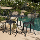 Thomas - 3 Pieces Cast Bistro Set - Black / Gold