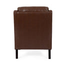 Contemporary Club Chair With Upholstered Fabric And Rubberwood Legs