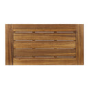 Carlisle - Industrial Coffee Table With And Slat Panel Design - Natural