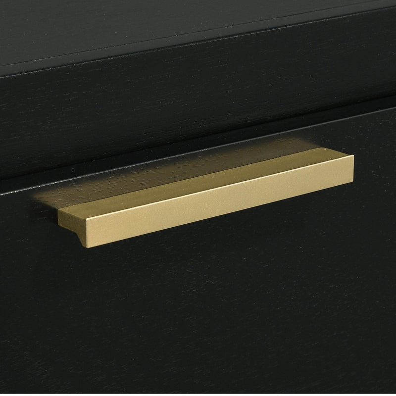 Modern Luxury Nightstand With 2 Drawer Storage