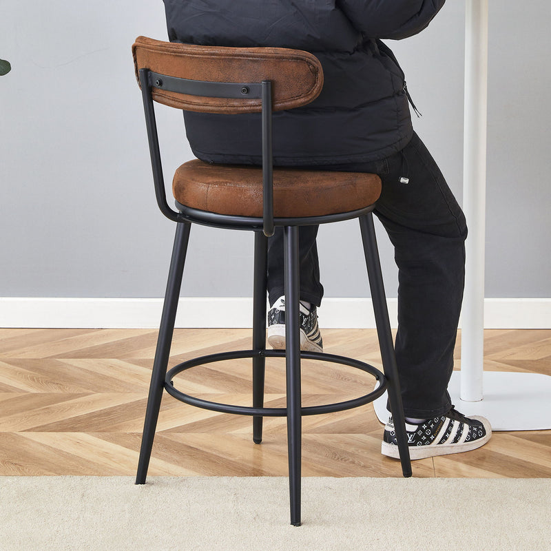 Fashionable Ergonomic High Legged Bar Chairs (Set of 2)