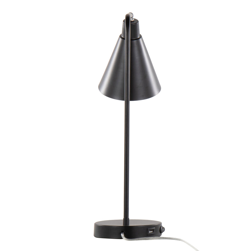 Pix - Contemporary Task Lamp Built In USB Port