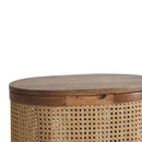 Larissa - Lid Up, Storage Stool - Oak