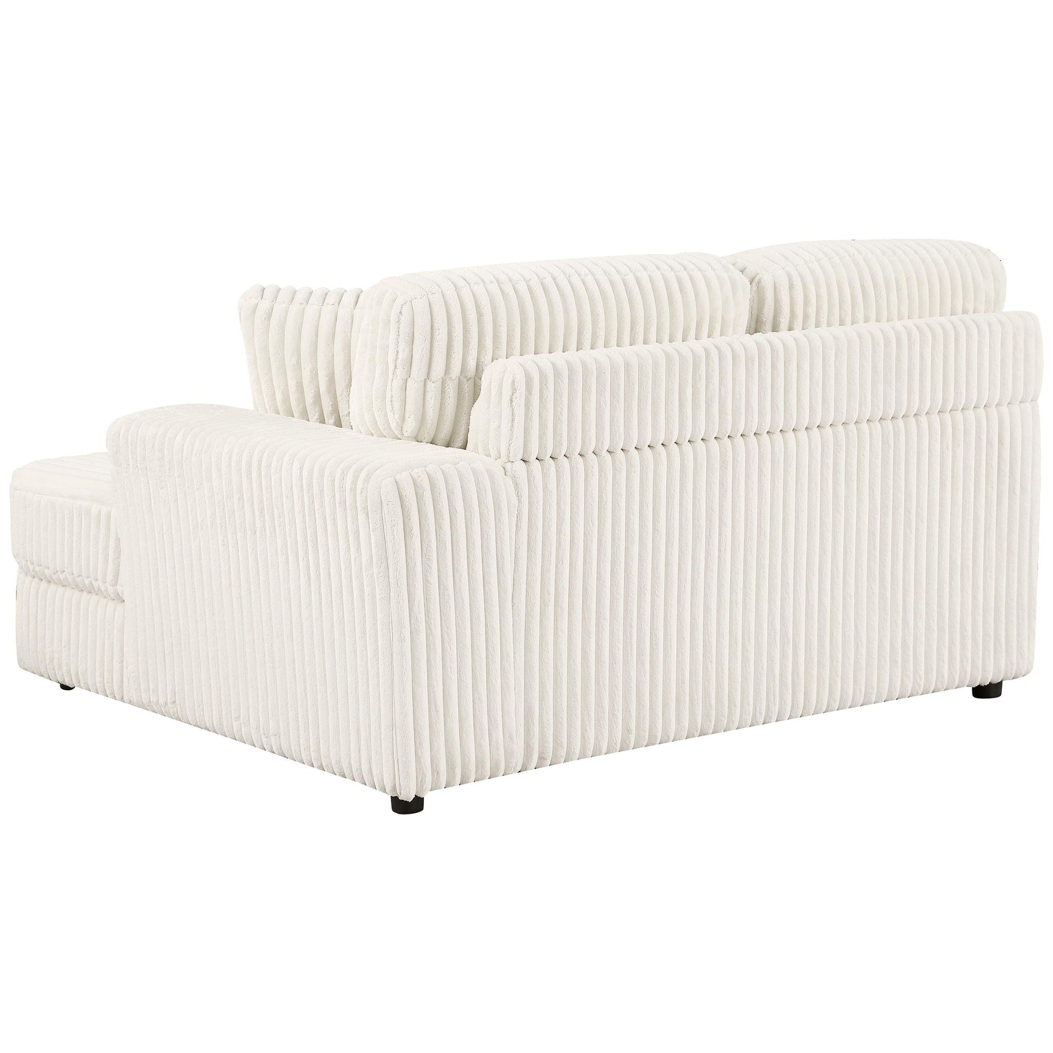 Emberson Upholstered RAF Cuddler Ivory