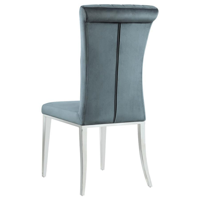 Beaufort - Upholstered Dining Side Chair (Set of 2) - Steel Gray